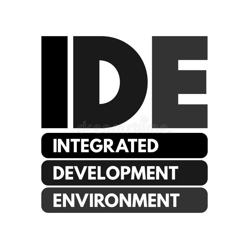 IDE - Integrated Development Environment - software application that provides comprehensive facilities to computer programmers for vector illustration