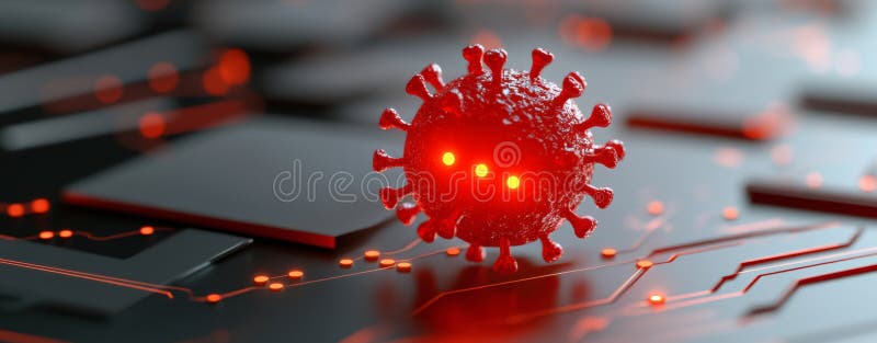 Idea of Cocktail Bartending Techniques. AI in Healthcare Cybersecurity. High-Tech Environment Illustration Featuring Red royalty free stock photo