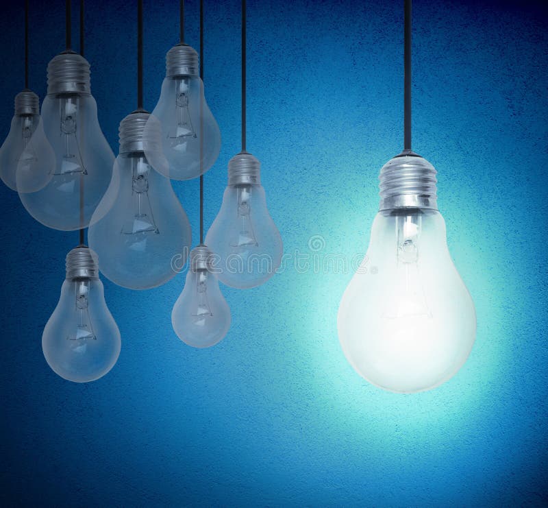 Blue lamp stock photo. Image of electricity, energy, illumination - 2961468