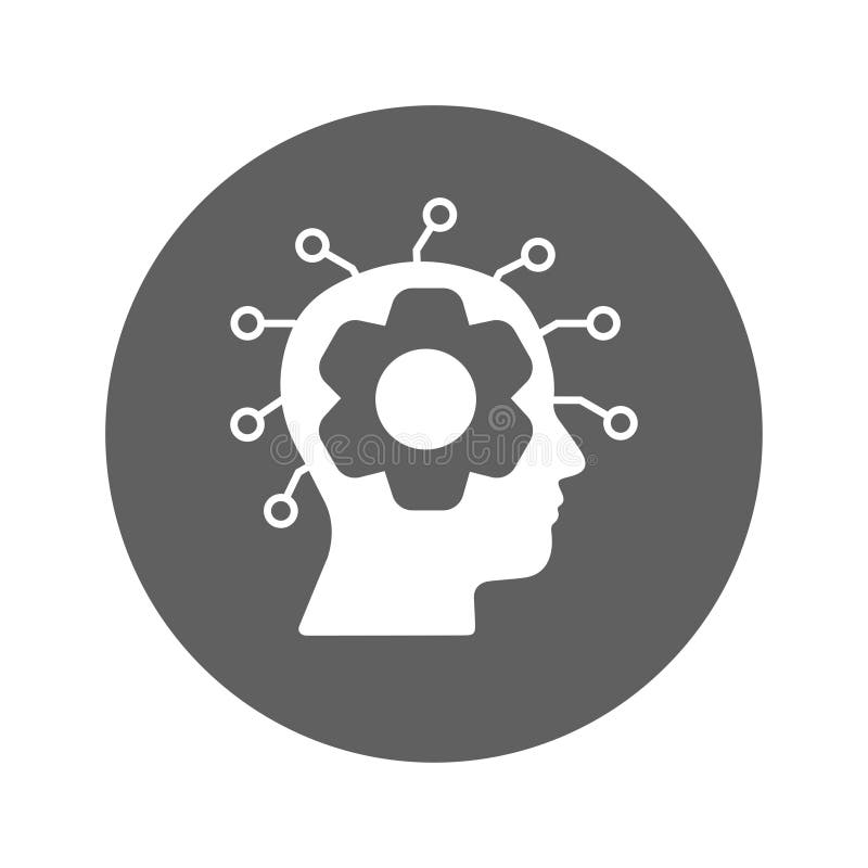 Idea development, creative icon royalty free illustration