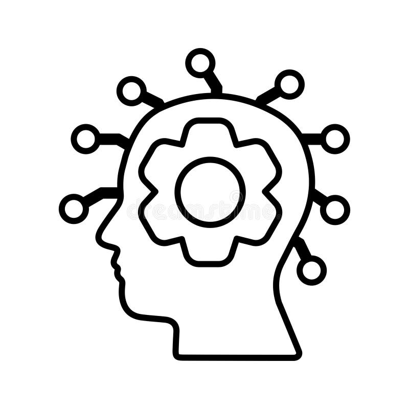 Idea development, creative icon. Line, outline symbol stock illustration