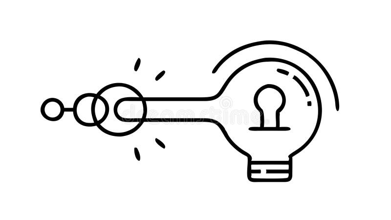 Idea di ingranaggio Icona della lampadina per Concetti meccanici di ingegneria Concetti vettoriali Generative AI royalty illustrazione gratis