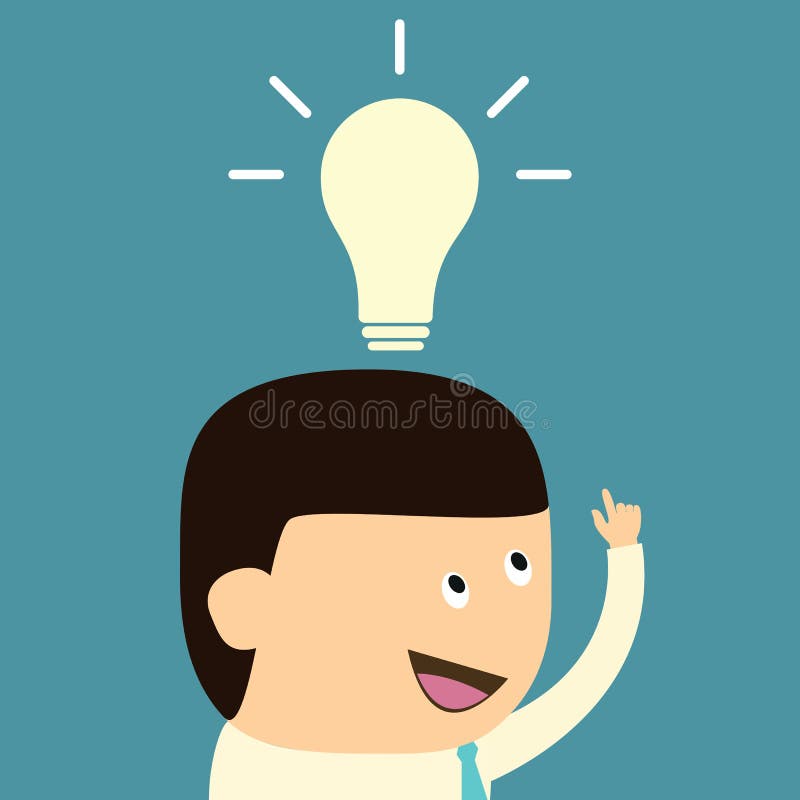 Imprenditore rilascia Idea Eccellente royalty illustrazione gratis