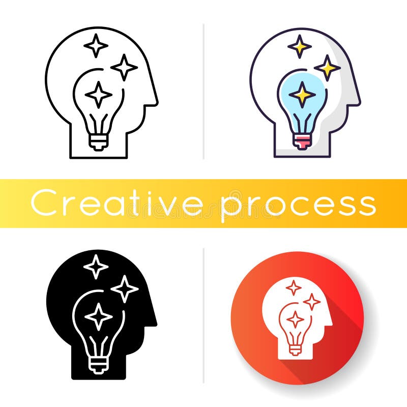 Idea generation icon royalty free illustration