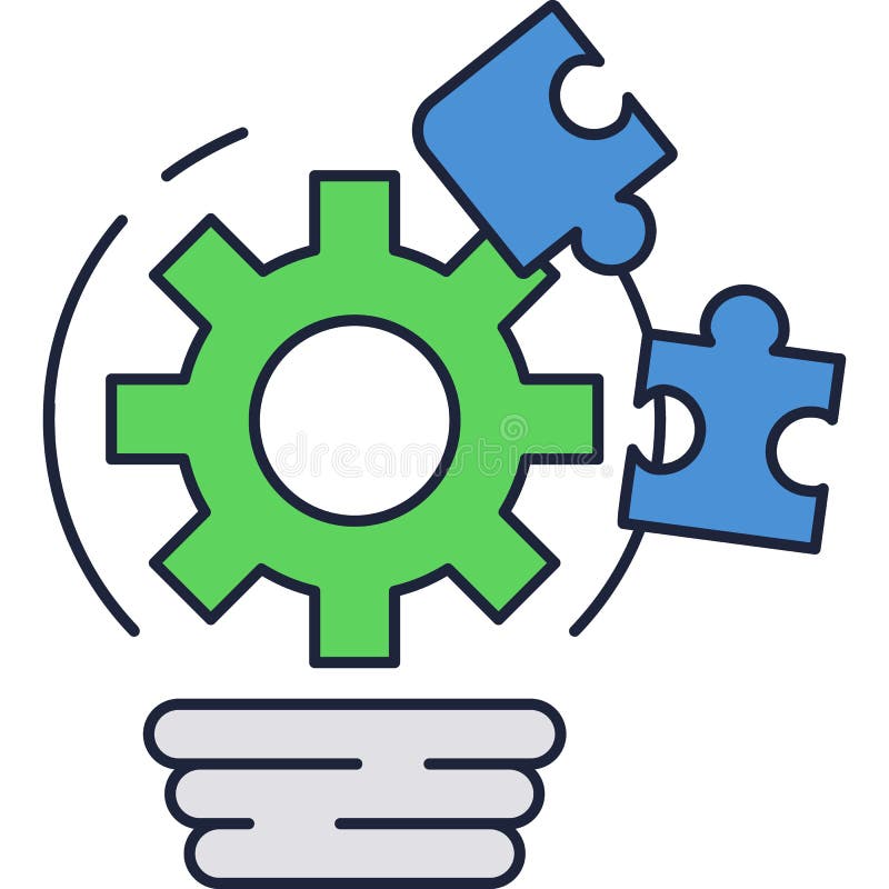Idea generation icon new product creation vector royalty free illustration