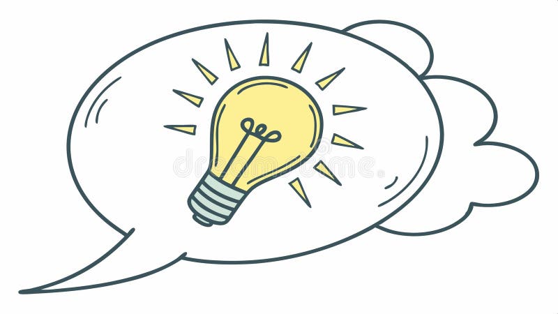 Idea key unlocks insight! Door to lightbulb, access to innovation and creative solutions. Vector Design, Generative AI stock illustration