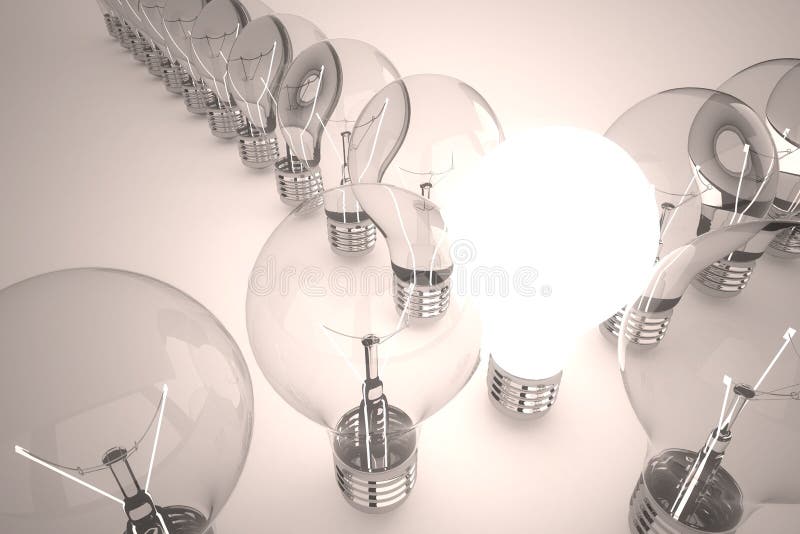 Idea light bulb