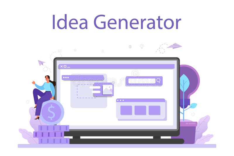 Idea Online Service or Platform. Innovation and Stock Vector - Illustration technology, smart: