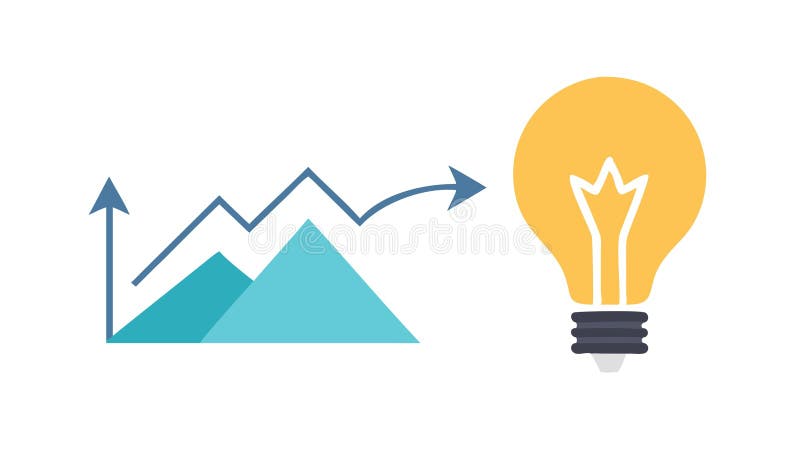 Idea Overcoming Challenges. Innovative Solutions for Obstacles, vector design Generative AI royalty free illustration