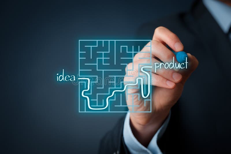 Long and difficult way from business idea to successful product. Marketing product specialist plan new product. Long and difficult way from business idea to successful product. Marketing product specialist plan new product.