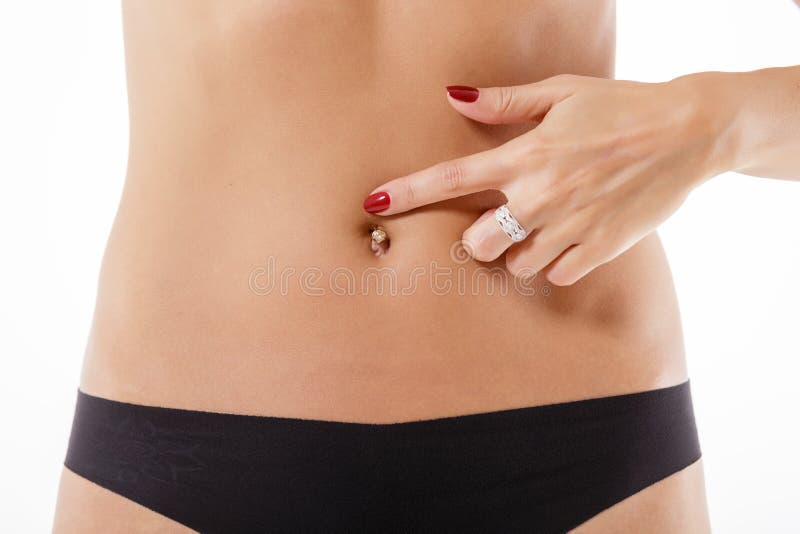 Letter A n Pendant Belly Button Ring Inlaid Shiny - Temu
