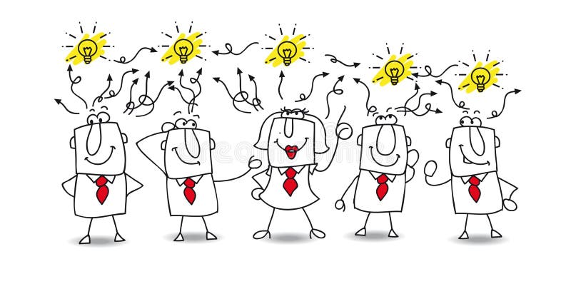 Ideas exchange royalty free illustration Ideas exchange royalty free illustration