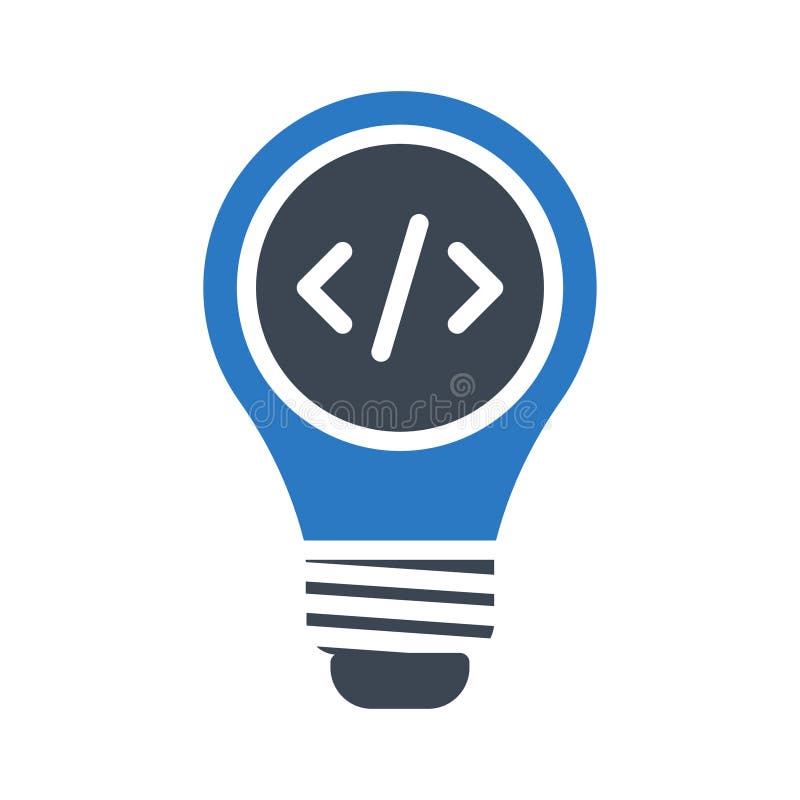 Idee Glyph-Farblinie Vektorikone lizenzfreie abbildung