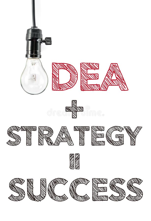 Idee plus strategie gelijk succes, hand die, innovatie schrijven stock fotografie Idee plus strategie gelijk succes, hand die, innovatie schrijven stock fotografie