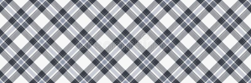 Idee Tartan Muster Vektor irish Textur überprüfen. Nahtloser Hintergrund geputzte Textilien in Weiß und Dunkel Farben lizenzfreie abbildung