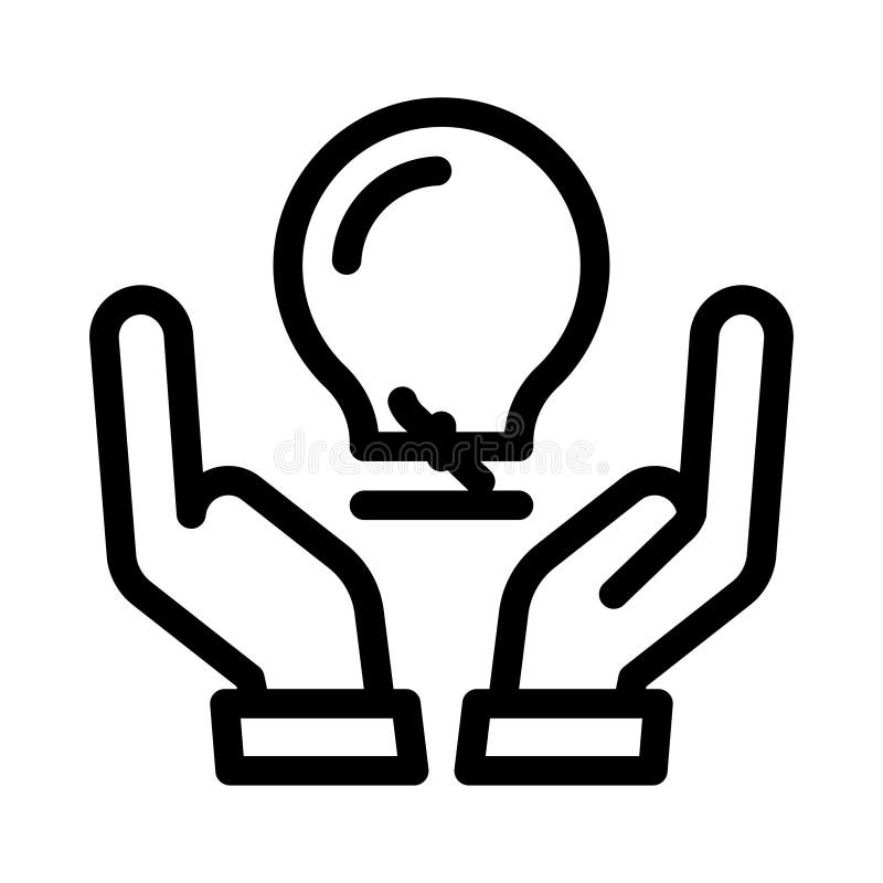 Ideenvektorsymbol lizenzfreie abbildung