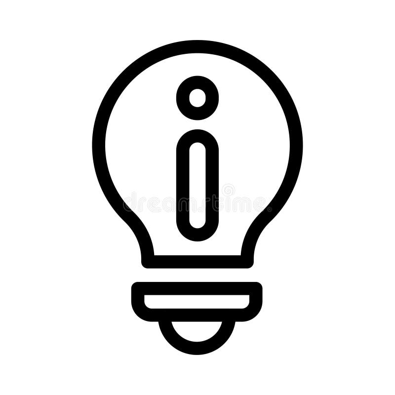 Ideenvektorsymbol lizenzfreie abbildung