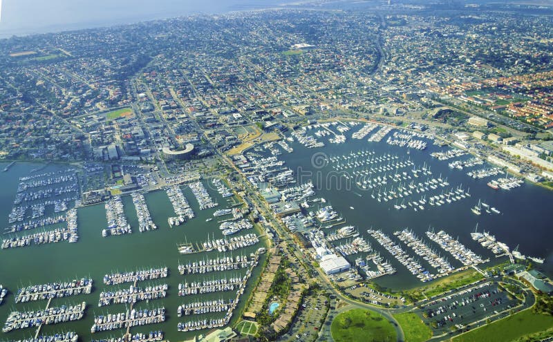Ideia aérea do ponto Loma San Diego imagem de stock Ideia aérea do ponto Loma San Diego imagem de stock