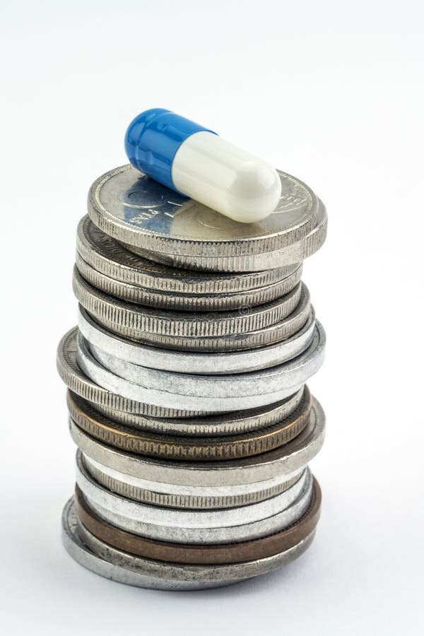 Ideia conceptual do lucro na indústria farmacêutica