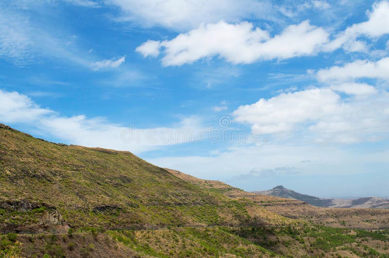Ideia da paisagem do ghat do mergulho perto de Pune foto de stock Ideia da paisagem do ghat do mergulho perto de Pune foto de stock