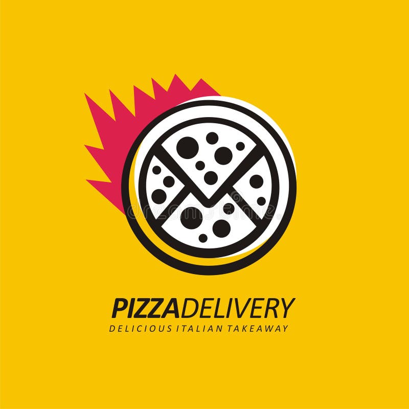 Design De Logotipo De Comida De Pizza Logotipo De Serviço De Pizza