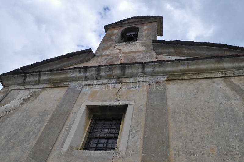 Vista do centro histórico de Bormio fotografia de stock royalty free