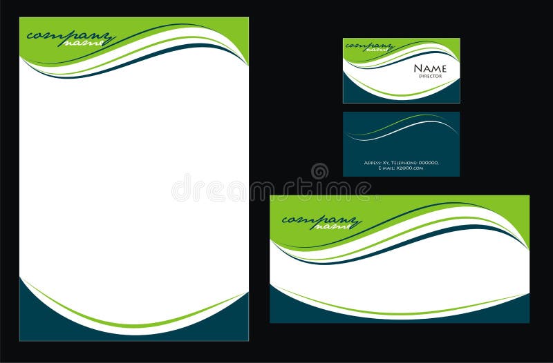 Identidade corporativa ilustração stock