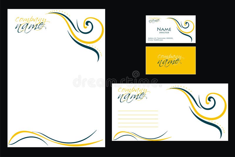 Identidade Corporativa ilustração stock