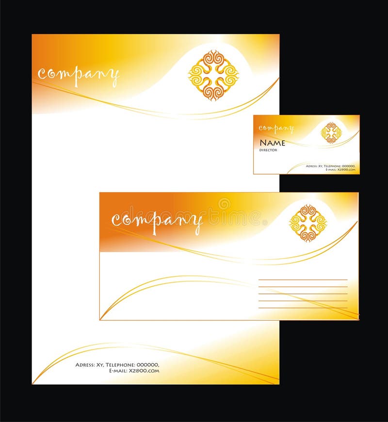 Identidade Corporativa ilustração stock