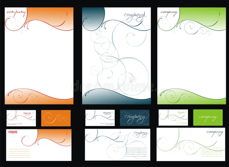 Identidade Corporativa ilustração stock