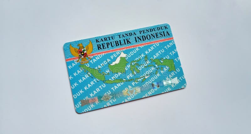 Identity Card or KTP Card or Indonesian Identity Card Editorial Photo ...