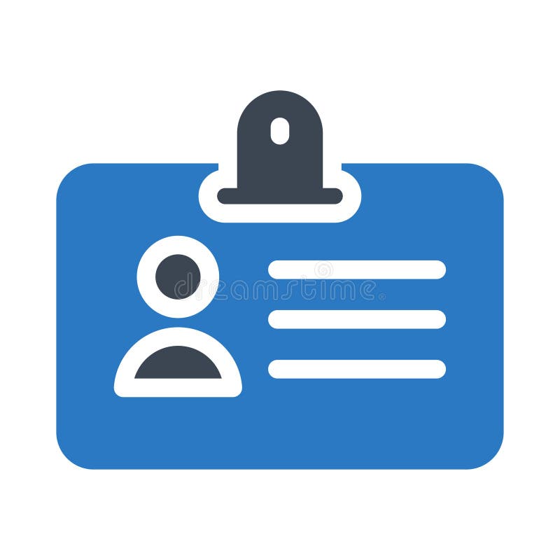 Identity card icon for website design and desktop envelopment, apps development. Premium pack. Pps vector vectors