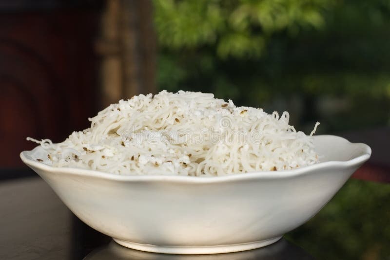 Idiappam Indian Rice Noodles Stock Photo Image of dish, bowl 5675230