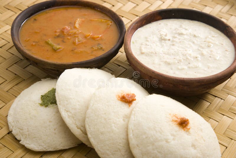 Idli with sambar stock photo. Image of dosa, chutney - 36638188