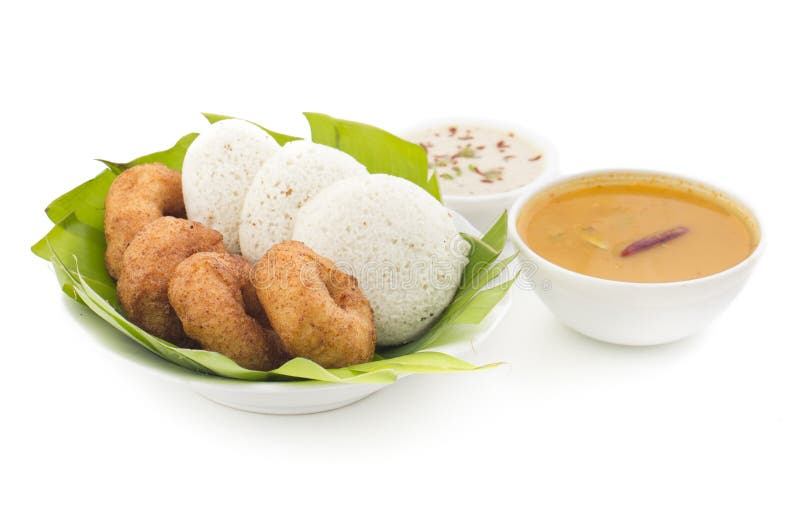 Idli Vada South Indian Food Stock Photo - Image of snack, delicious ...