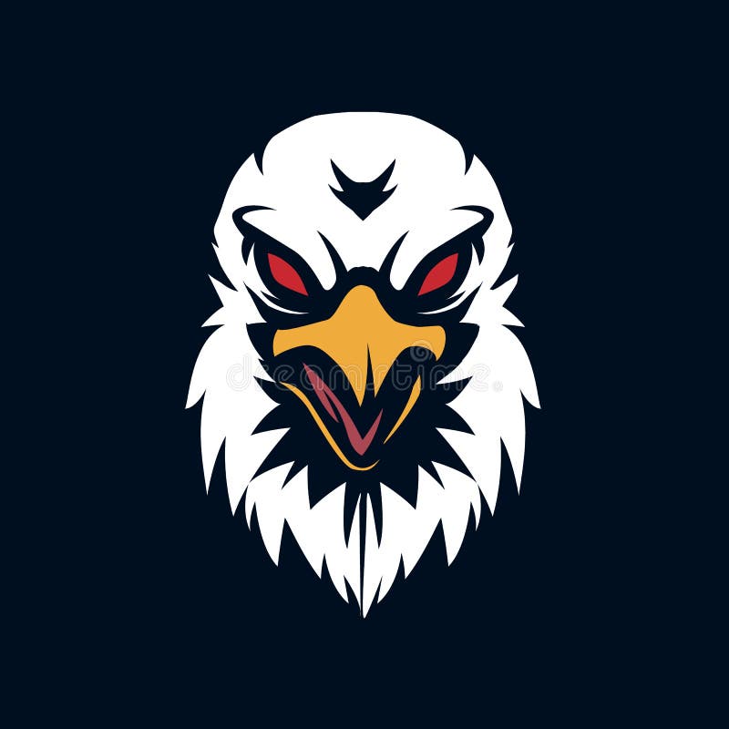 Idrottsillustration för spellogotypen med huvudörn arg mascot-logotypen stock illustrationer