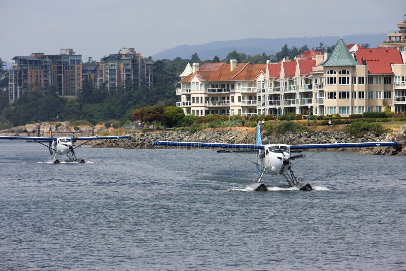 Idrovolanti in Victoria Harbour immagini stock libere da diritti Idrovolanti in Victoria Harbour immagini stock libere da diritti