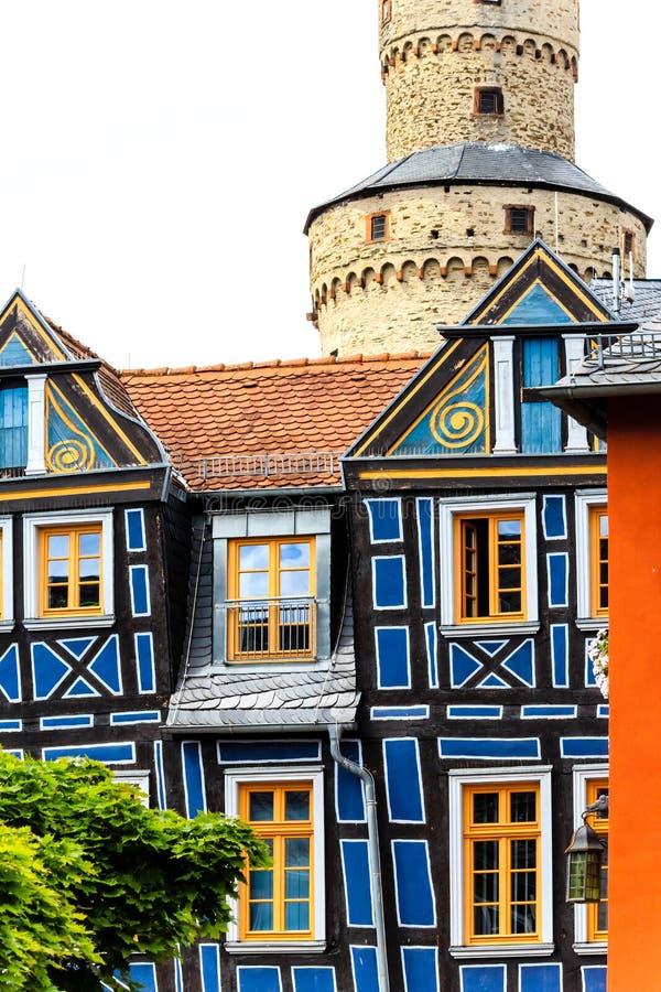Idstein - pittoreskt trä timrad gammal stad i de Taunus bergen, Tyskland arkivbilder Idstein - pittoreskt trä timrad gammal stad i de Taunus bergen, Tyskland arkivbilder