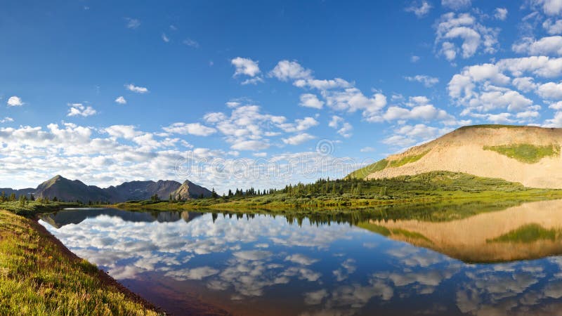 Mountain lake idyll in the Rocky Mountains in Colorado. Mountain lake idyll in the Rocky Mountains in Colorado.