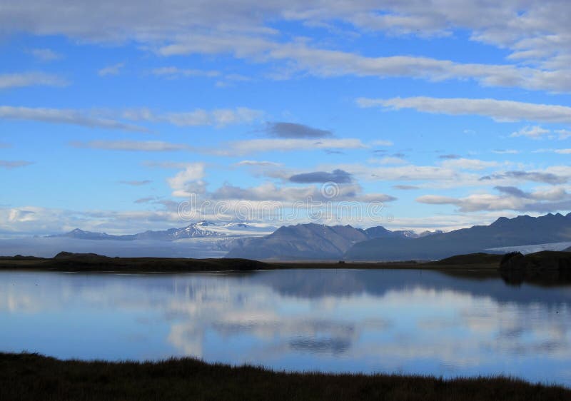 Idyllic Icelandic lake