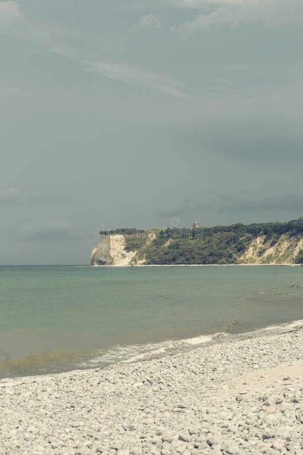 Idyllische Aussicht auf den Sandstrand lizenzfreie stockfotografie