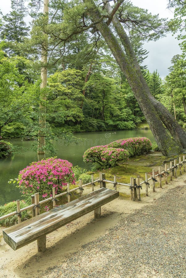 Idyllischer Japanischer Garten In Kyoto Japan Stockfoto