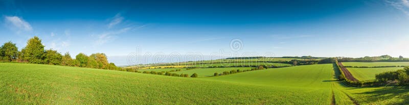 Idylliskt lantligt landskap, Cotswolds UK