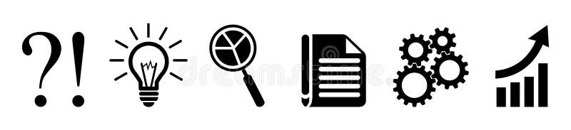 Idée de générateur, de problème au succès, processus d'affaires - vecteur illustration de vecteur Idée de générateur, de problème au succès, processus d'affaires - vecteur illustration de vecteur