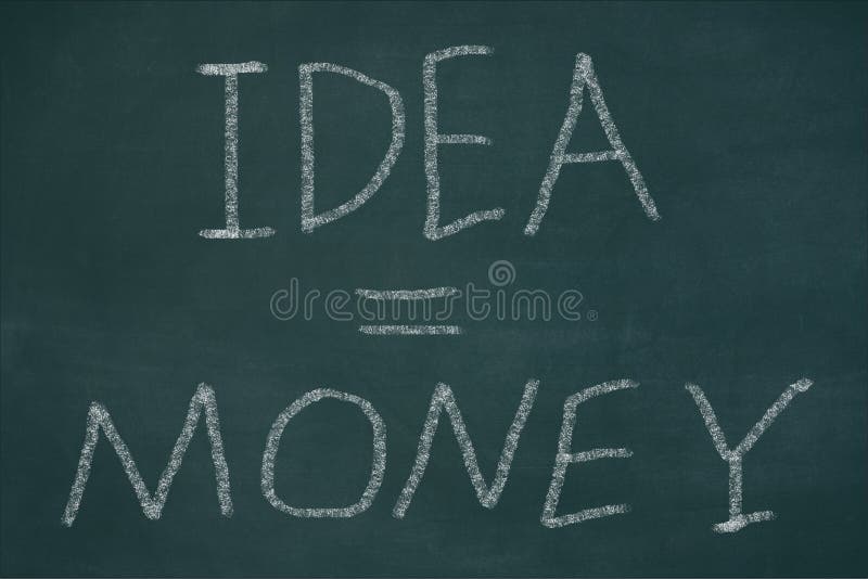 Idépengar royaltyfri illustrationer