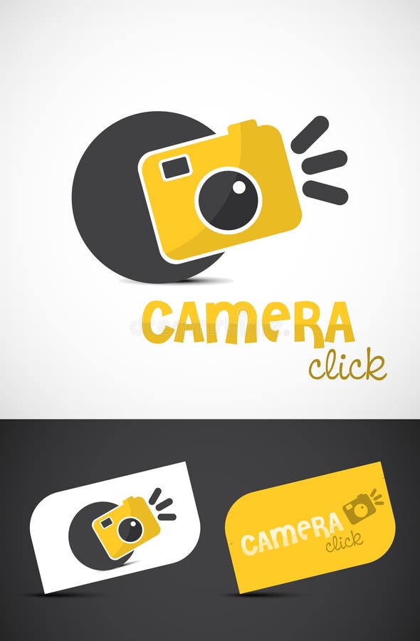 idérik logo för kamera royaltyfri illustrationer idérik logo för kamera royaltyfri illustrationer
