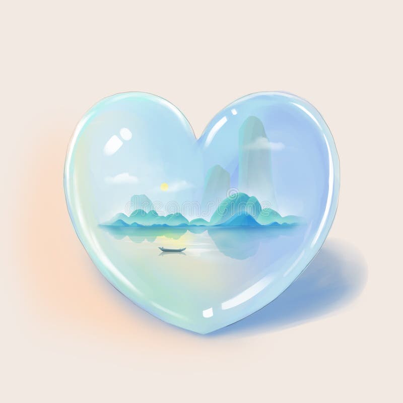 Iedereen heeft een Verschillend Hart: Dit Één behoort tot Één Who geniet van Bergen en Wateren vector illustratie Iedereen heeft een Verschillend Hart: Dit Één behoort tot Één Who geniet van Bergen en Wateren vector illustratie