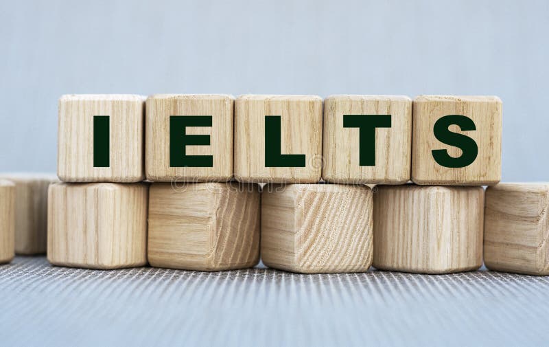 IELTS - Word on Wooden Cubes on a Beautiful Gray Background Stock Photo - Image of concept, exam: 209484966