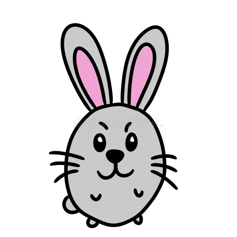 Iepure desene animate design animal zoo natura și drăguț fauna temă ilustrare royalty free illustration