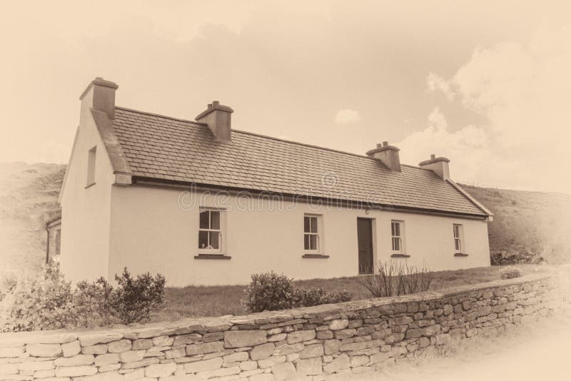 Ierse traditie in zwart - wit royalty-vrije stock fotografie